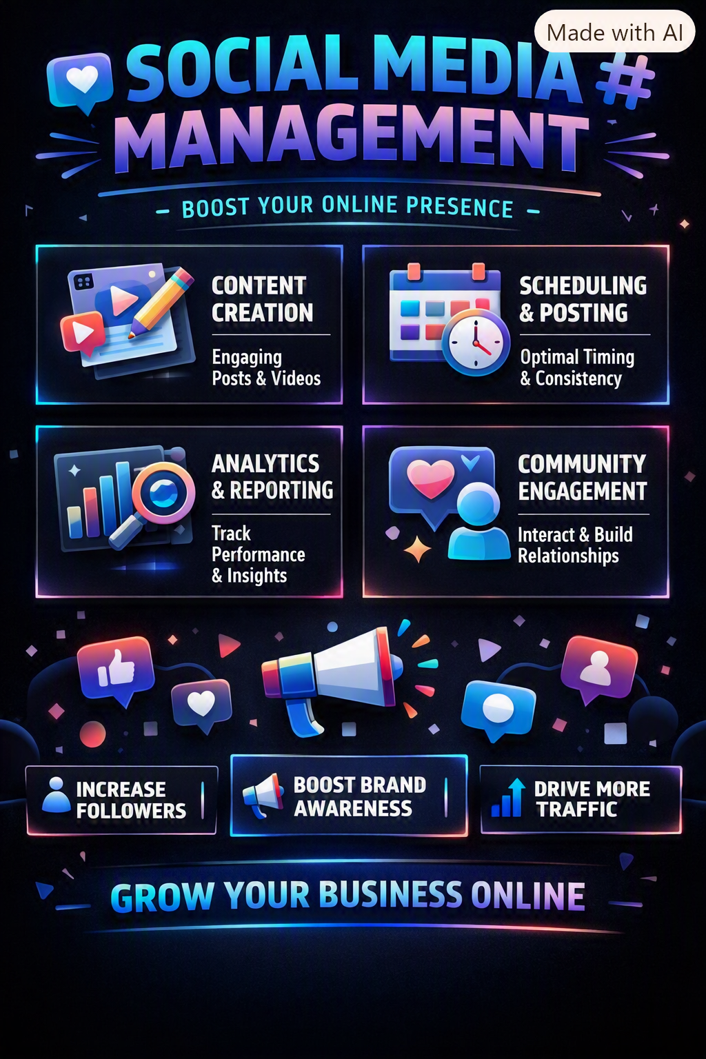 Social Media Marketing Visual Concept